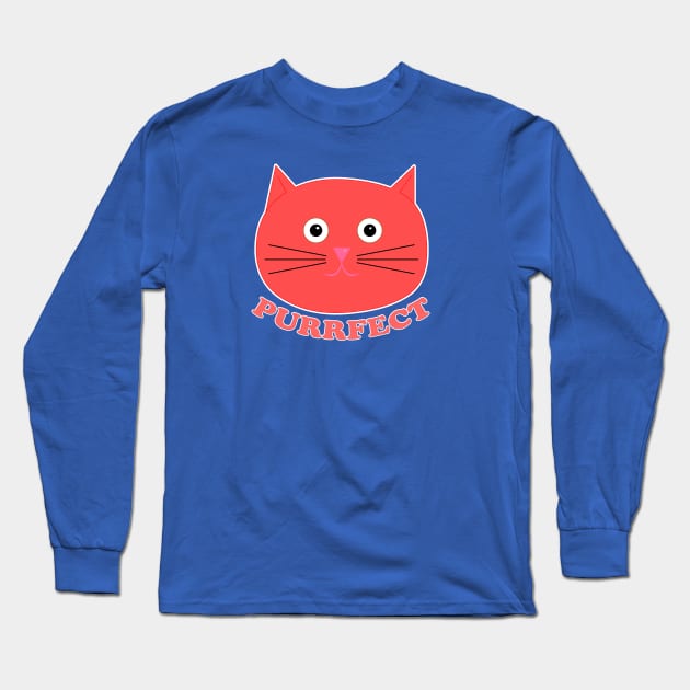 Purrfect Long Sleeve T-Shirt by scoffin